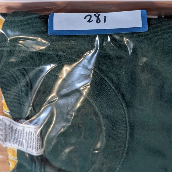 NFL Brett Farve Quarterback Record Shirt Green Bay Packers Large Men's Football - Picture 13 of 13